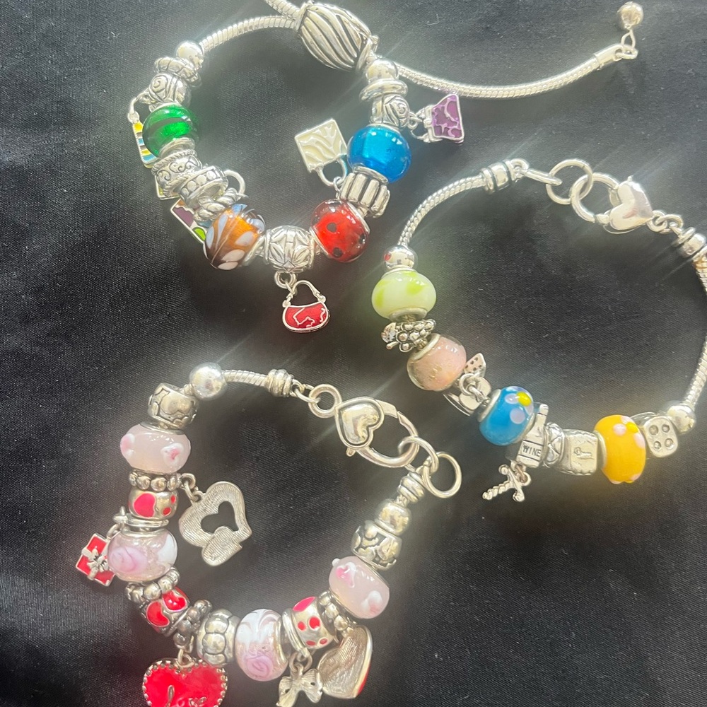 Colorful Charm Bracelet Set